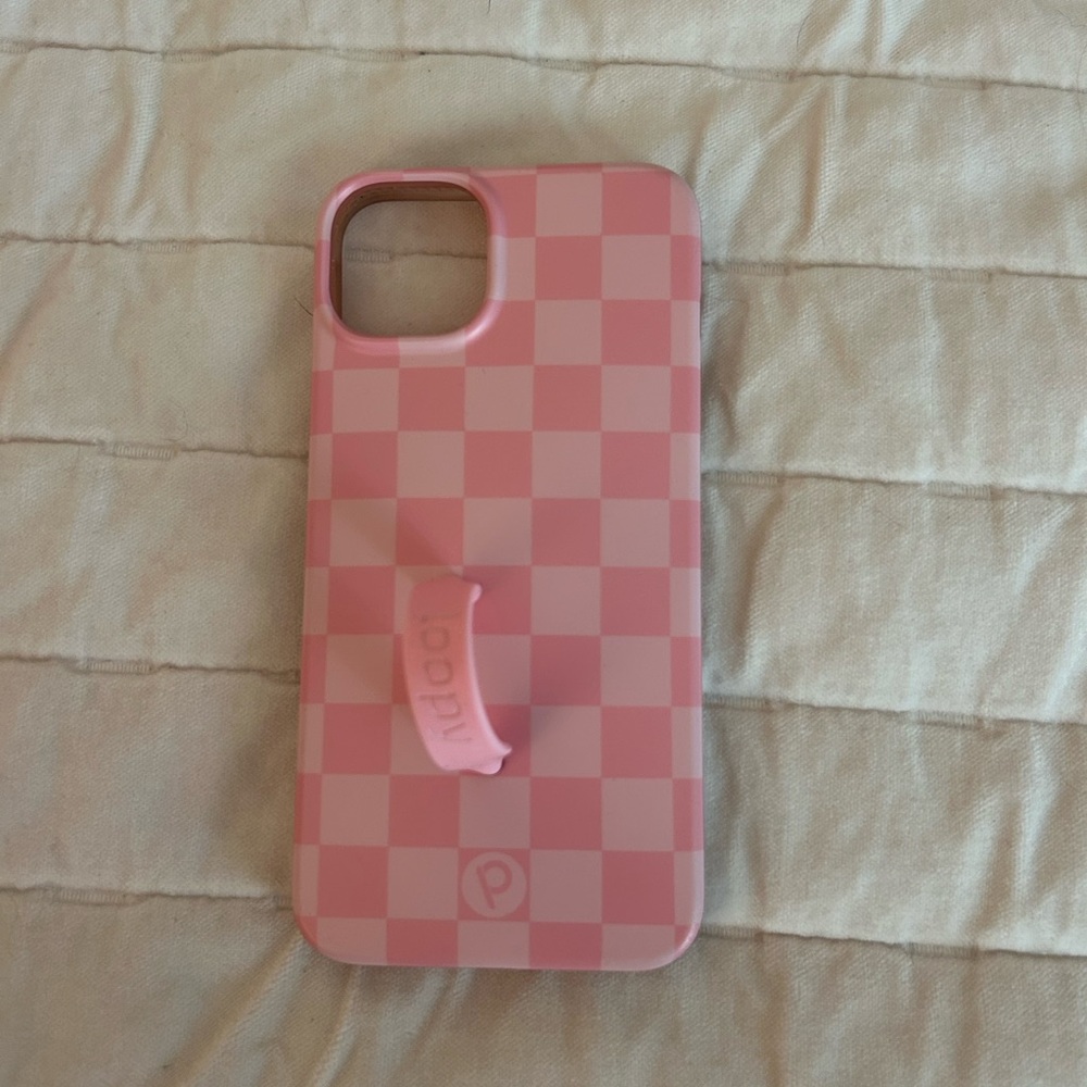 Loopy Case Pink Checkered Phone Cover